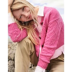 25. J.Crew Cashmere bouclé cropped cardigan sweater